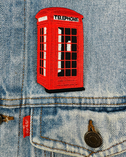 Telephone Booth Iron-On Patch