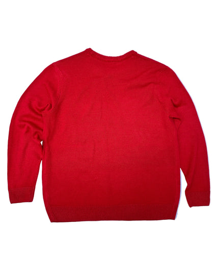 Vintage Christmas Sweater - Broom Snowman