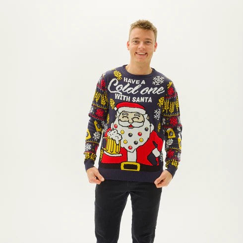Have a Cold One with Santa Christmas Sweater