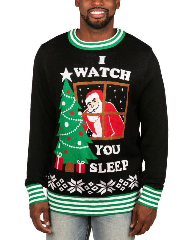 Mænds I Watch You Sleep Grimasse Juletrøje