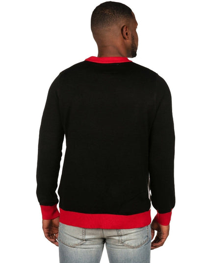 Men's Meowy Christmas Sleigh Light Up Ugly Christmas Sweater