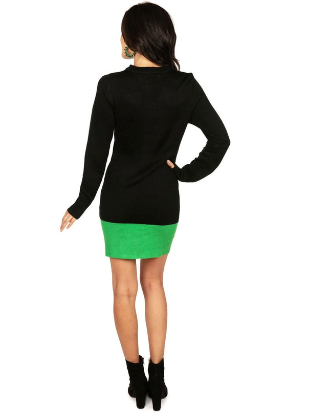 Women's Christmas Tree Sweater Dress