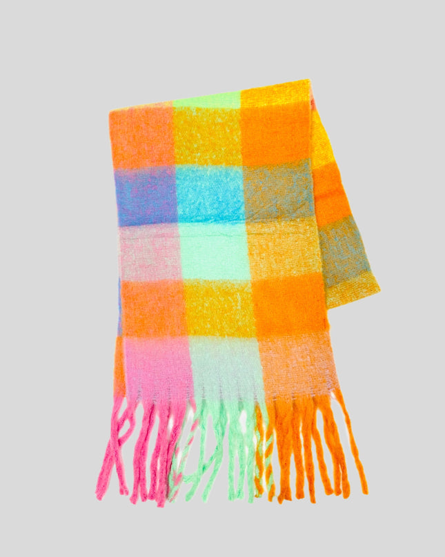 Soft Pastel Checkered Scarf Accessories for All