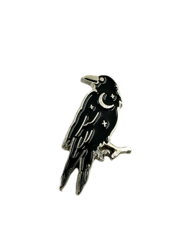 Crow Emalje Pin Badge