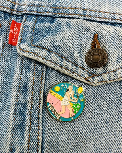 Tennis Pin | Family Christmas Pajamas & Accessories