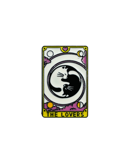 Cat Tarot Pin - The Lovers III til Halloween