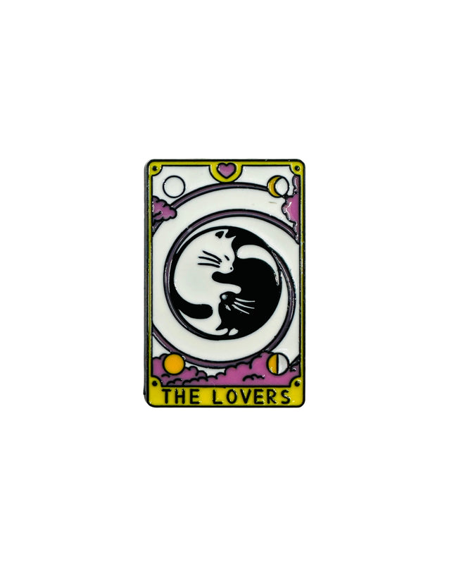 Cat Tarot Pin - The Lovers III til Halloween