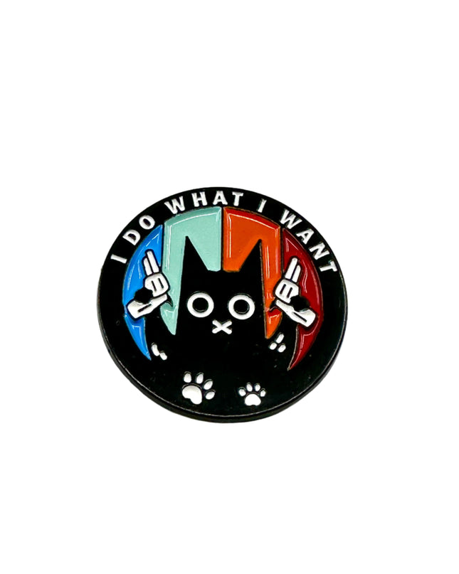 What I Want Cat Pin - Sassy Accessory for Cat Lovers