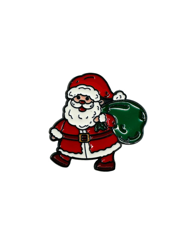 Brooch - Santa with Bag II | Holiday Accessories for Christmas