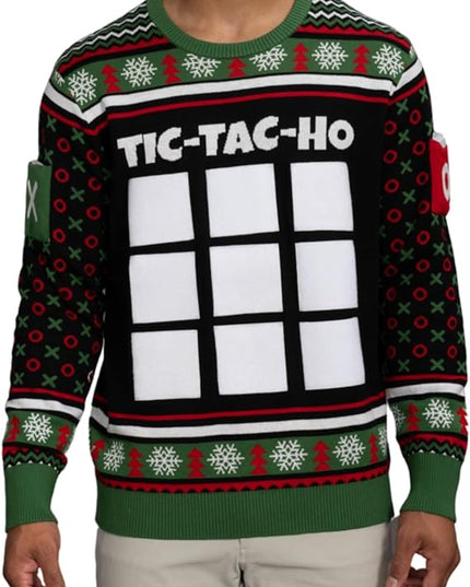 Tic Tac Ho Festive Gamewear Ugly Christmas Sweater