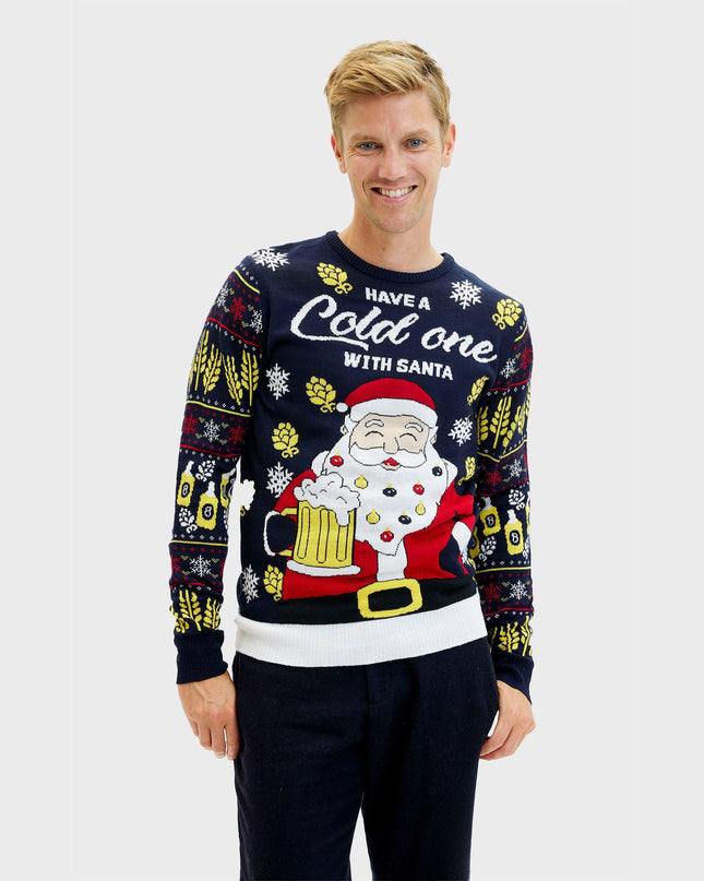 Have A Cold One With Santa Christmas Sweater for Men