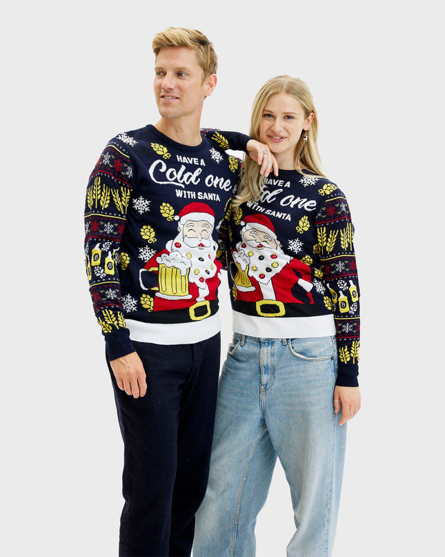 Have A Cold One With Santa Christmas Sweater for Men