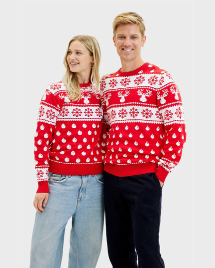 Classic Red Christmas Sweater - Men's