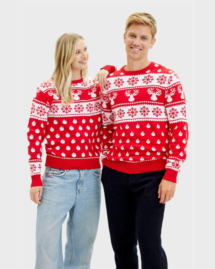 Classic Red Christmas Sweater - Men's