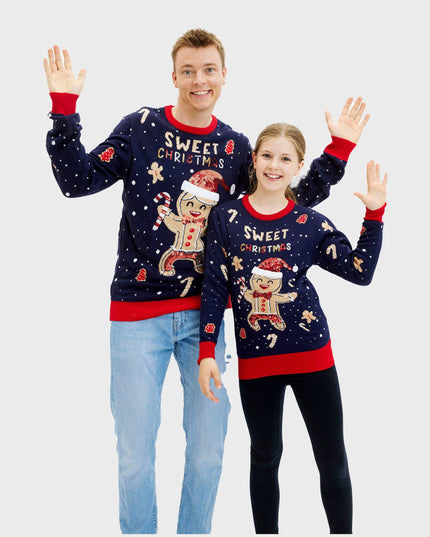 Cute Cookie Man Sweater for Kids - Light-Up Ugly Sweater