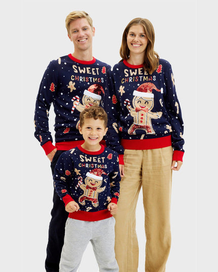 Cute Cookie Man Sweater for Men - Light-Up Ugly Sweater