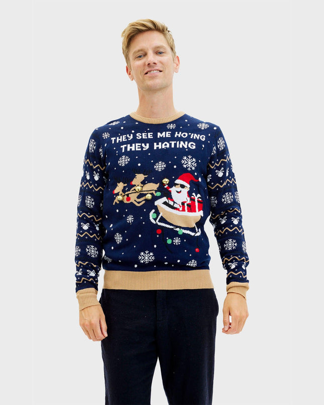 They See Me Ho'ing Sweater for Men - Light-Up Design