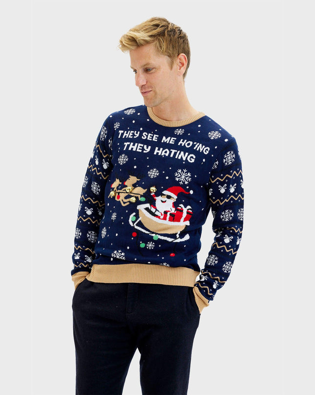 They See Me Ho'ing Sweater for Men - Light-Up Design