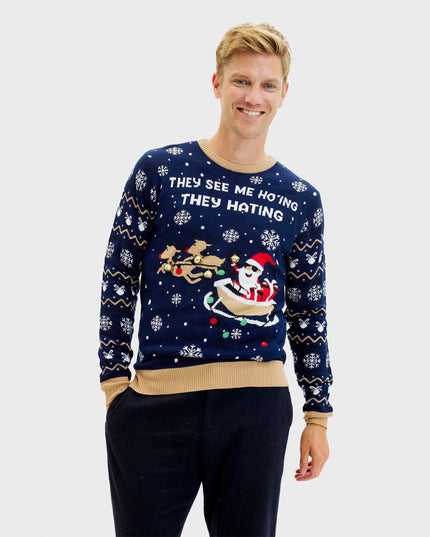 They See Me Ho'ing Sweater for Men - Light-Up Design