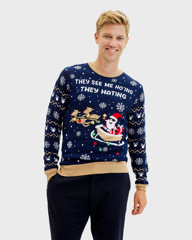 They See Me Ho'ing Sweater for Men - Light-Up Design