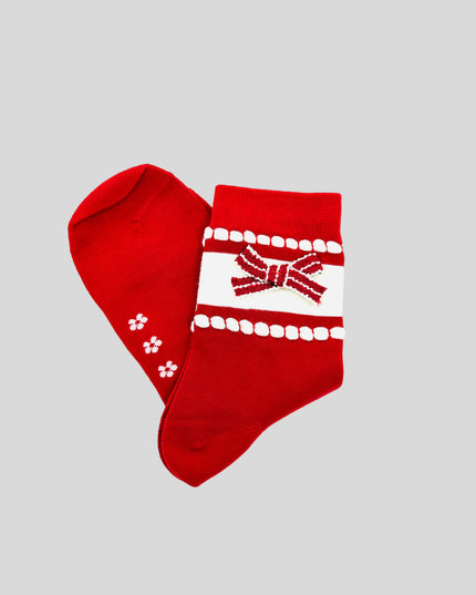 Socks - Cute Red Design II - Festive Accessory