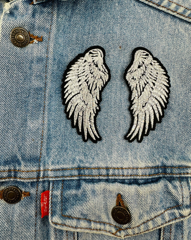 Iron-On Patch - Silver Wings