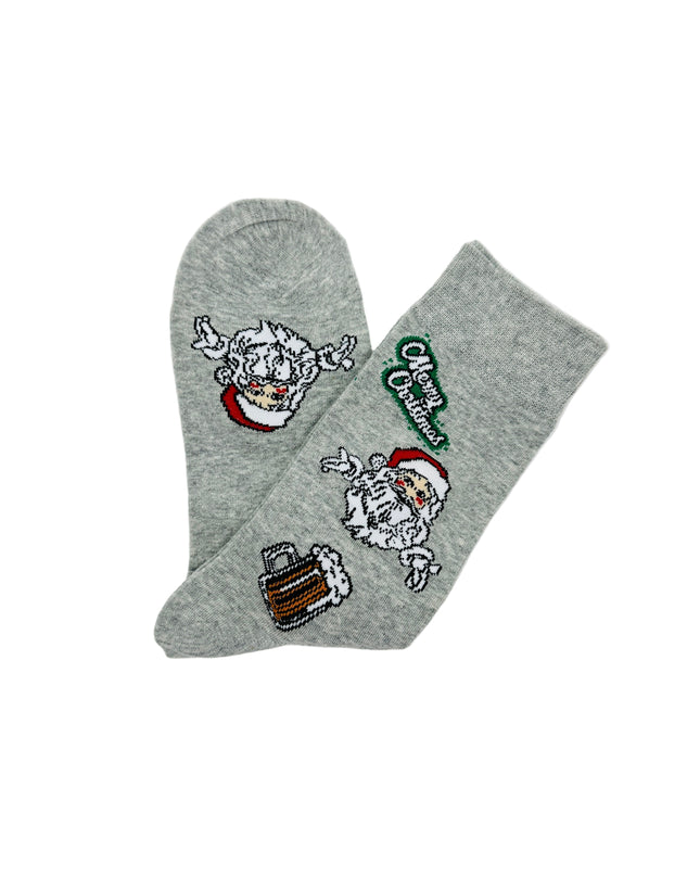 Socks - Santa with Beer - Fun Christmas Accessory