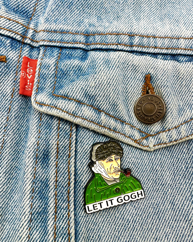 Lad det Gogh Emalje Pin Badge