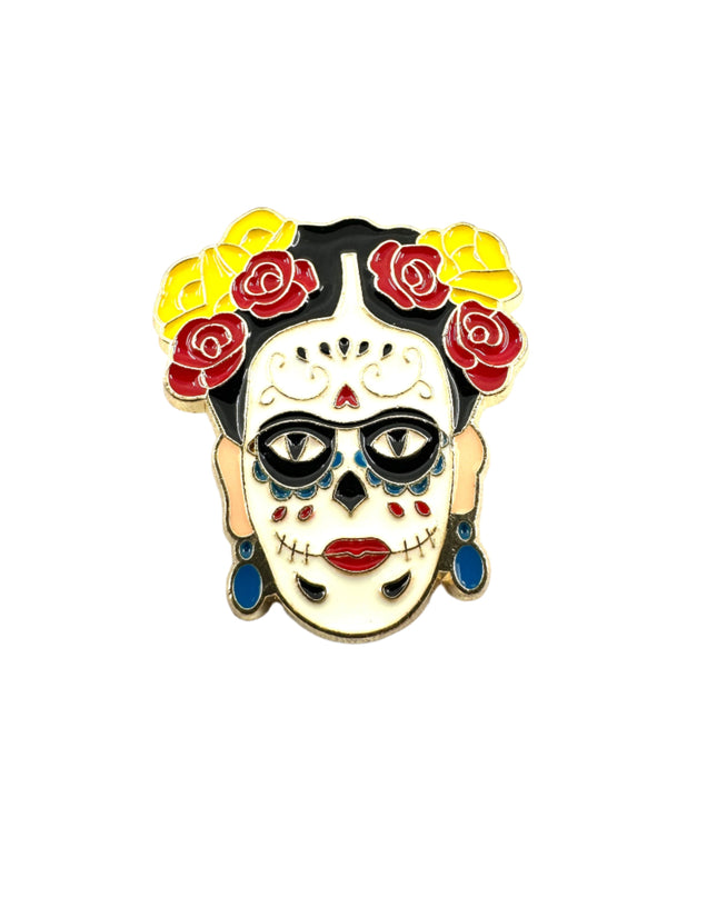 Frida Calavera Pin - Kunstnerisk Frida inspireret tilbehør