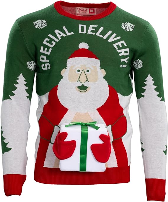 Special Delivery Santa Claus 3D Gift Sweater