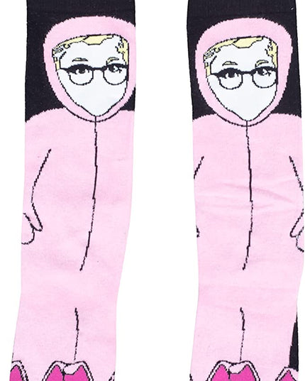 A Christmas Story Pink Bunny Socks with 3D Ears