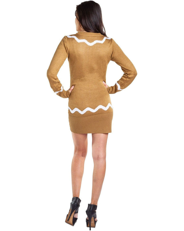 Women's Gingerbread Sweater Dress