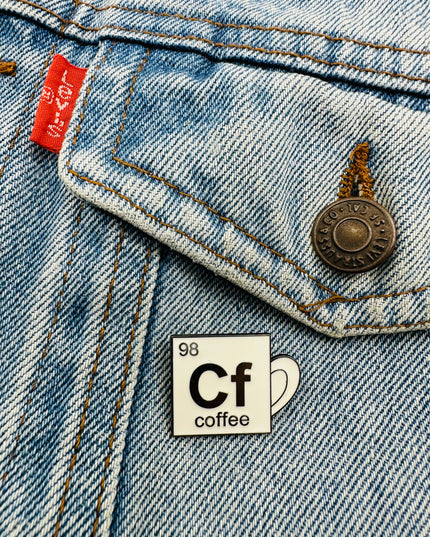 Caffeine Bond Pin Badge for Accessories