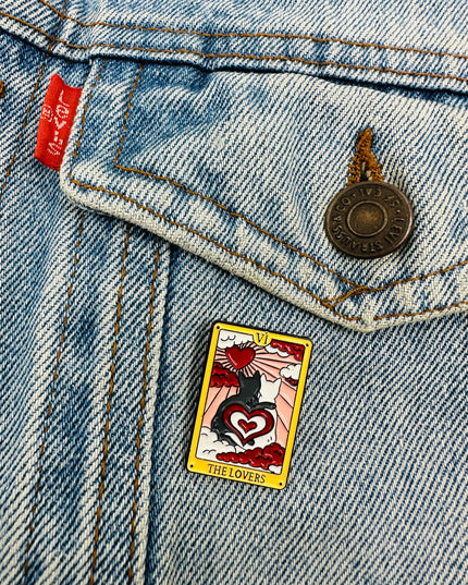 Cat Tarot Pin | The Lovers II | Family Christmas Pajamas