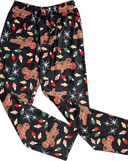 A Christmas Story Fleece Holiday Lights Pajama Pants