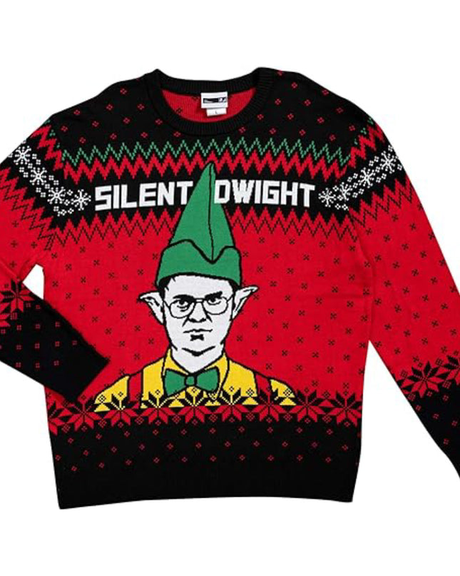 Office Silent Dwight Ugly Christmas Sweater