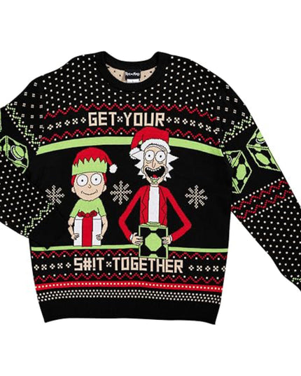 Rick y Morty Jersey de Navidad Feo Organiza Tu Vida