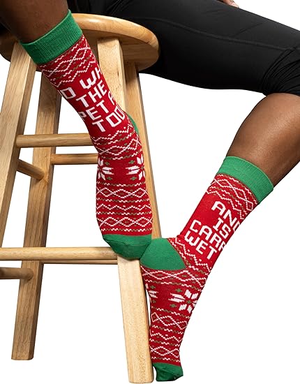 Agent Todd and Margo Christmas Vacation Socks