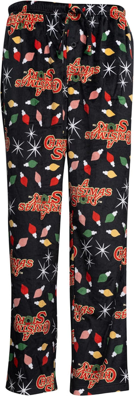 A Christmas Story Fleece Holiday Lights Pajama Pants