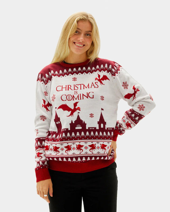 Women's Christmas Sweater "Christmas is Coming"