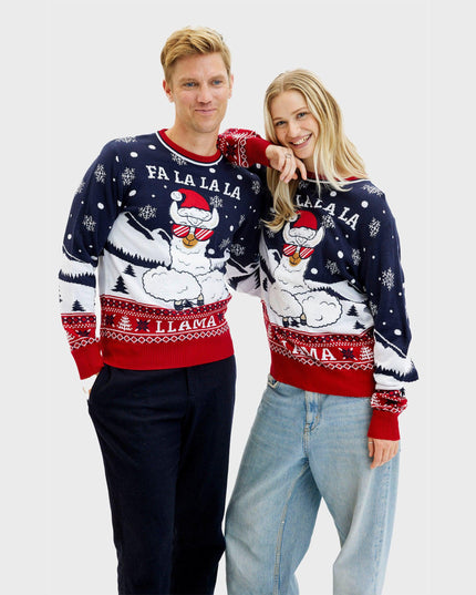 Fa La La La Lama julesweater til mænd