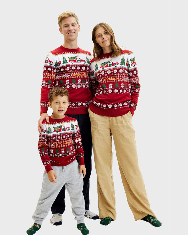 Driving Home for Christmas Sweater for Women - Trine Collection