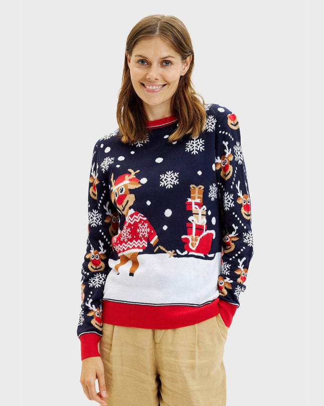 Bringing Christmas Gifts Sweater - Women