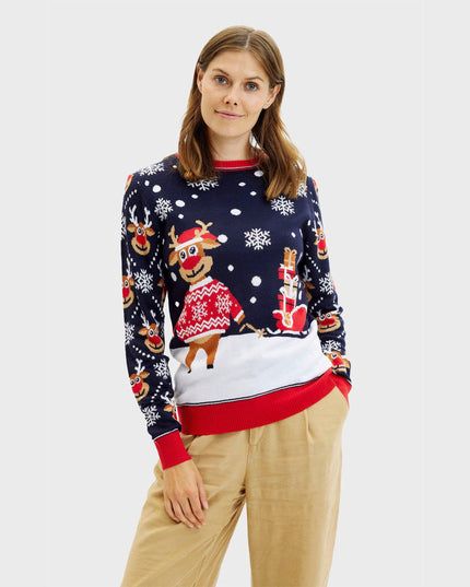 Bringing Christmas Gifts Sweater - Women