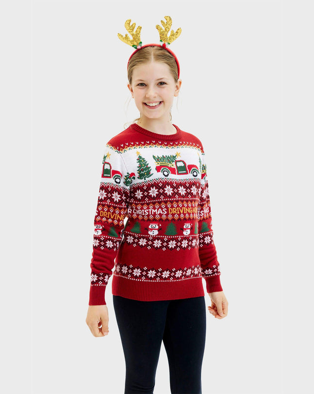 Driving Home for Christmas Sweater for Kids