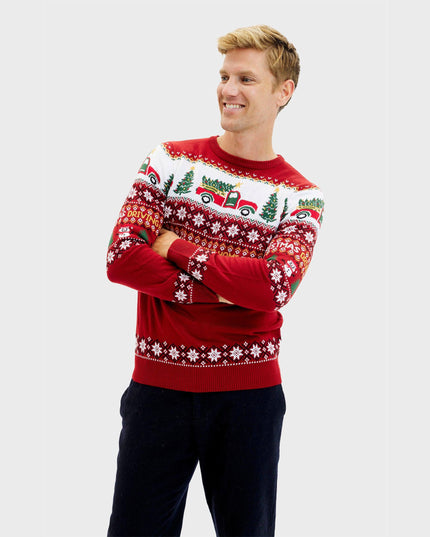 Driving Home for Christmas Sweater for Men - Trine Collection