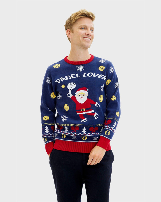 Santa's Padel Club Sweater for Men - Trine Collection