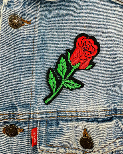 Pink Rose IV Iron-On Patch