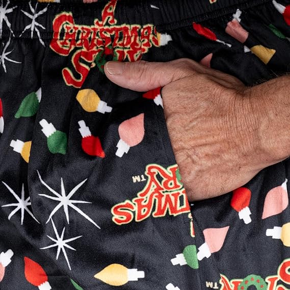 A Christmas Story Fleece Holiday Lights Pajama Pants