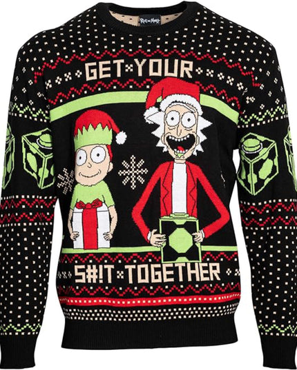 Rick y Morty Jersey de Navidad Feo Organiza Tu Vida